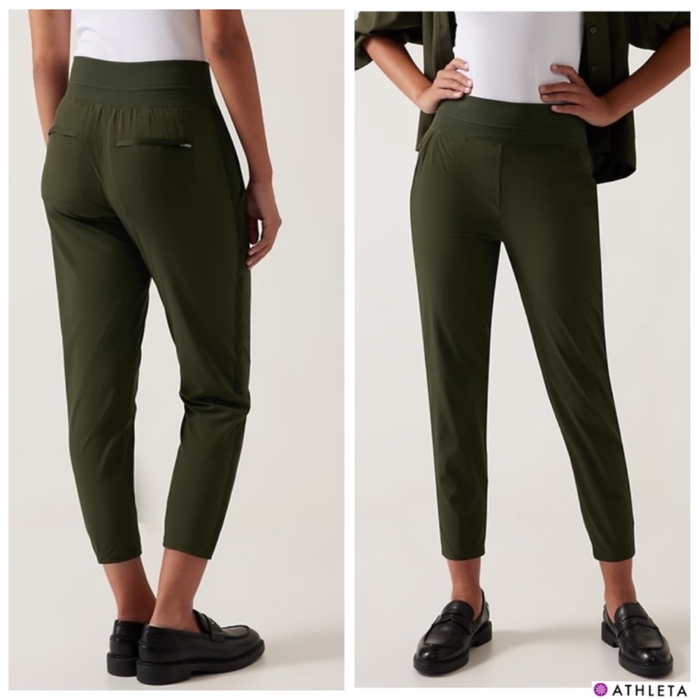 ‼️SALE-AS MARKED!-NWTS-$90 ATHLETA Nolita Slim Pants Stretch Crop Pants sz 12